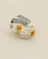 Fairtrade Floral Colorful Rabbit Trinket Box