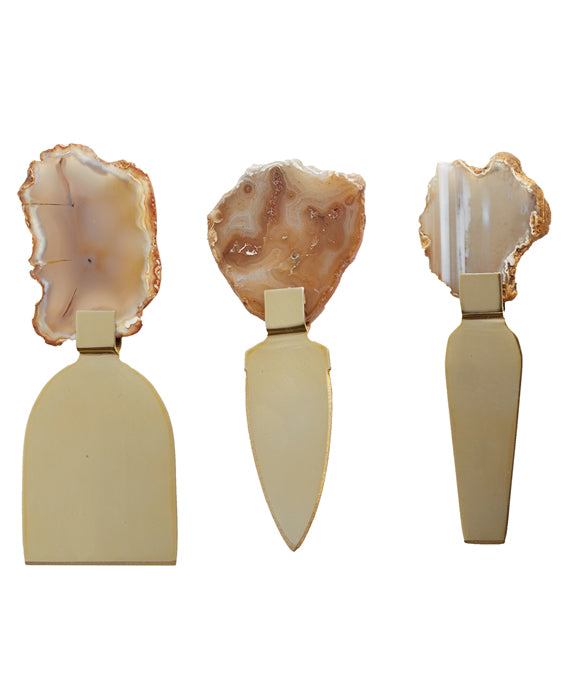Gemstone Cheese Knife Set