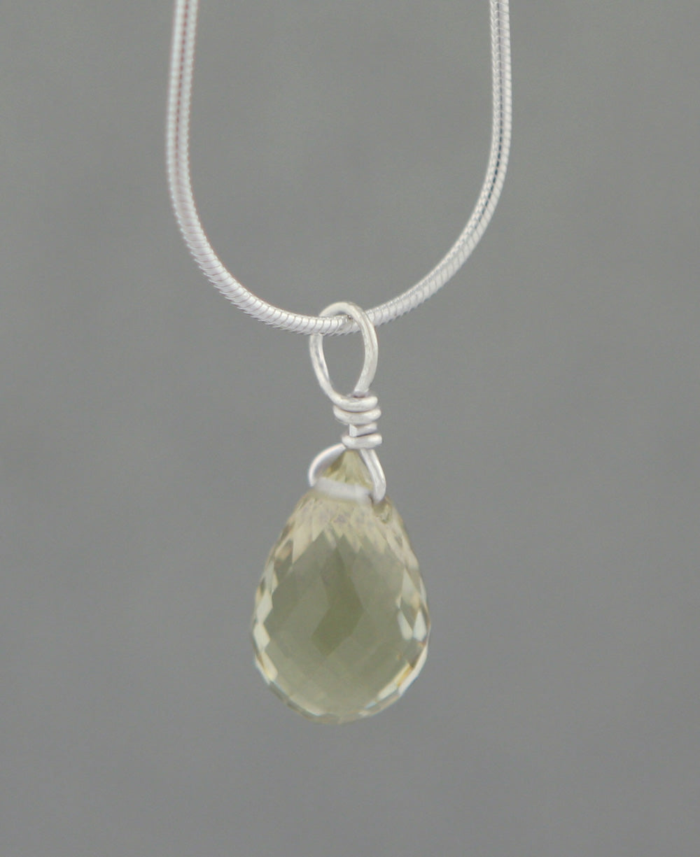 Gemstone Drop Pendant