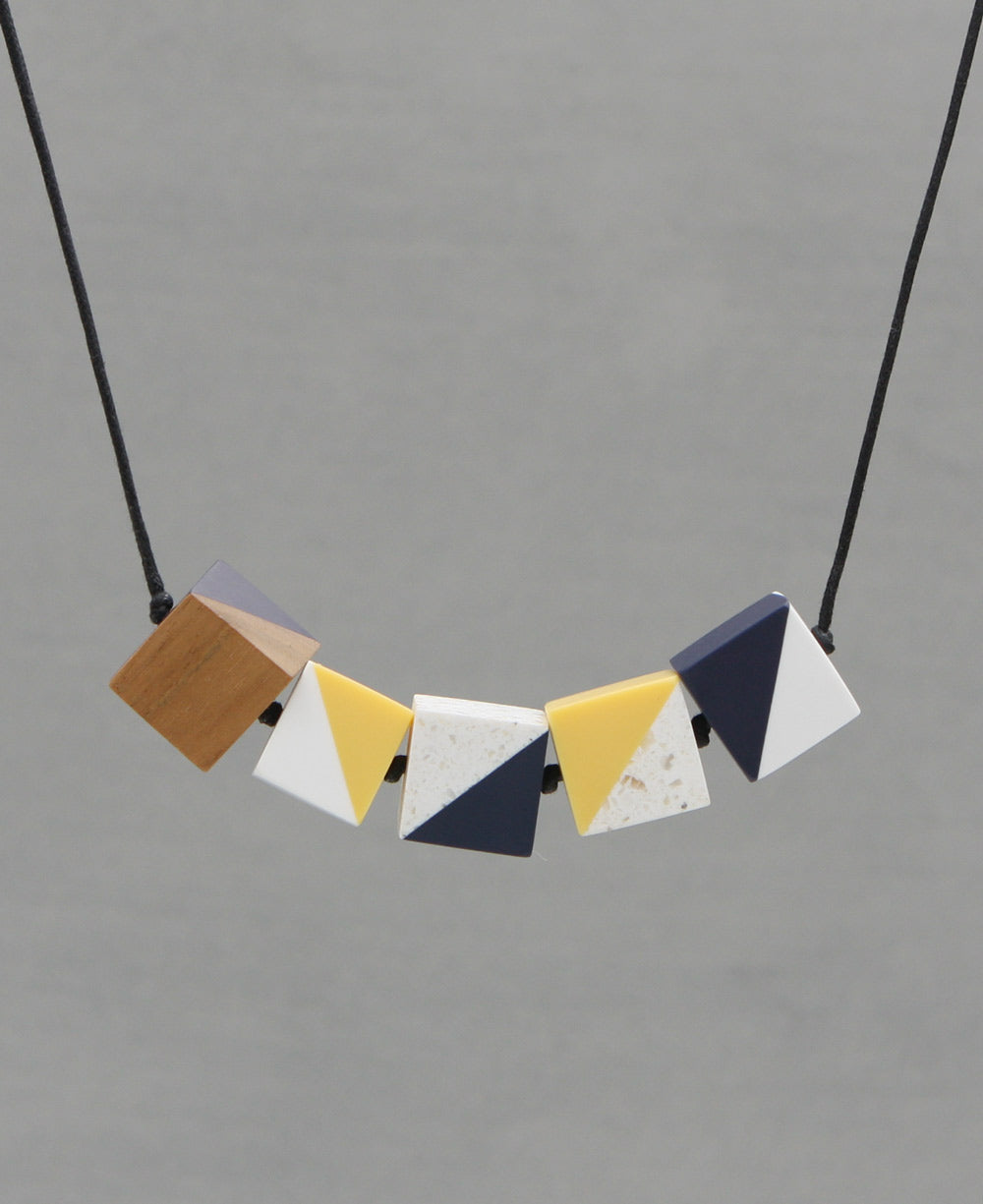 Colorful Cube Necklace