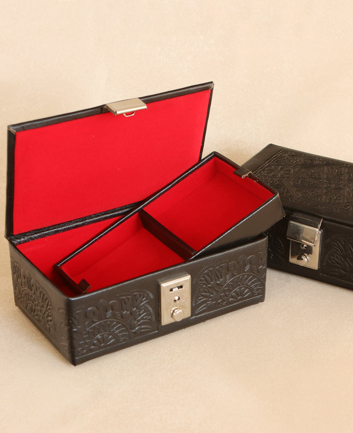 Egyptian Leather Jewelry Box