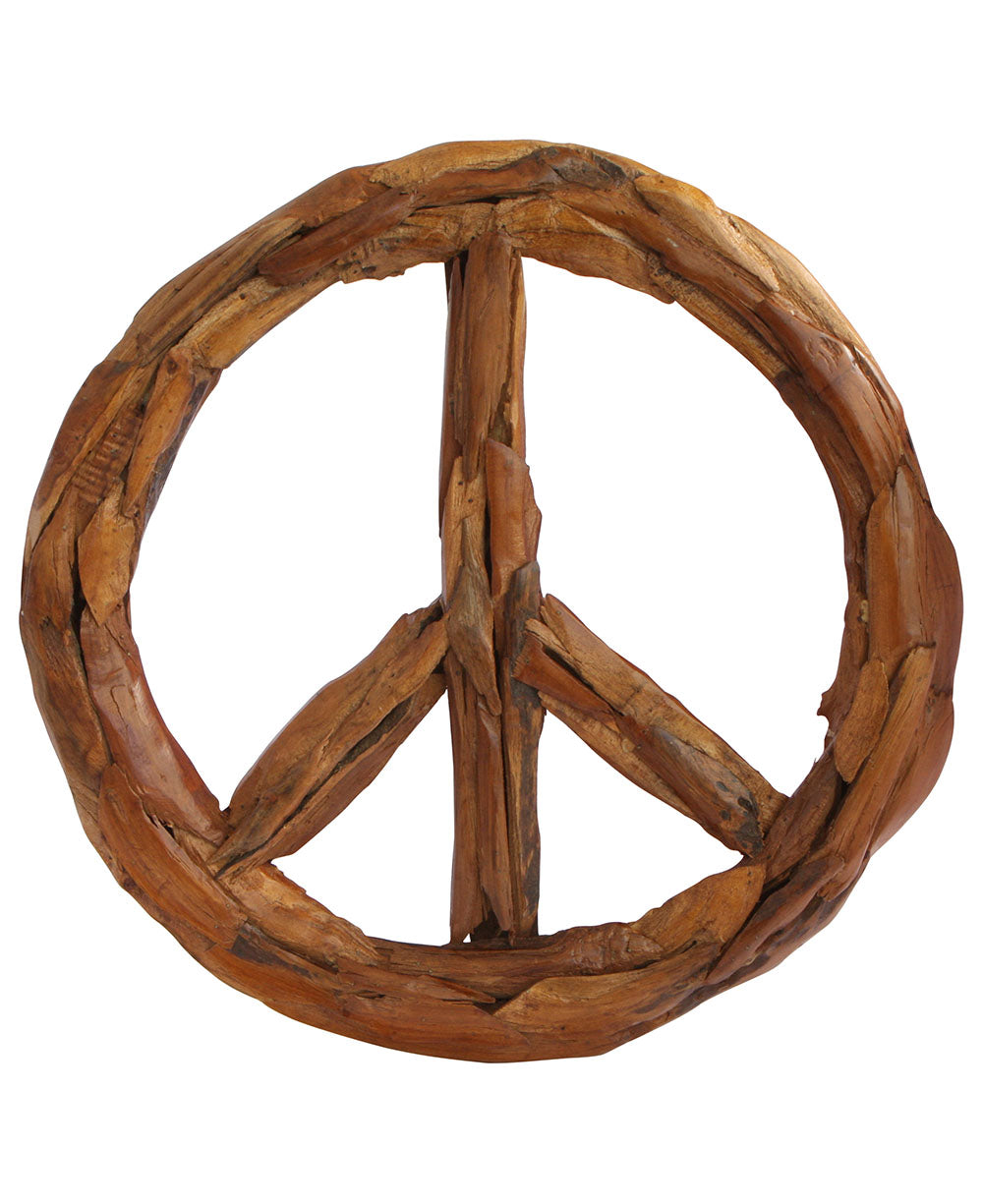 Peace Sign Wood Hanging