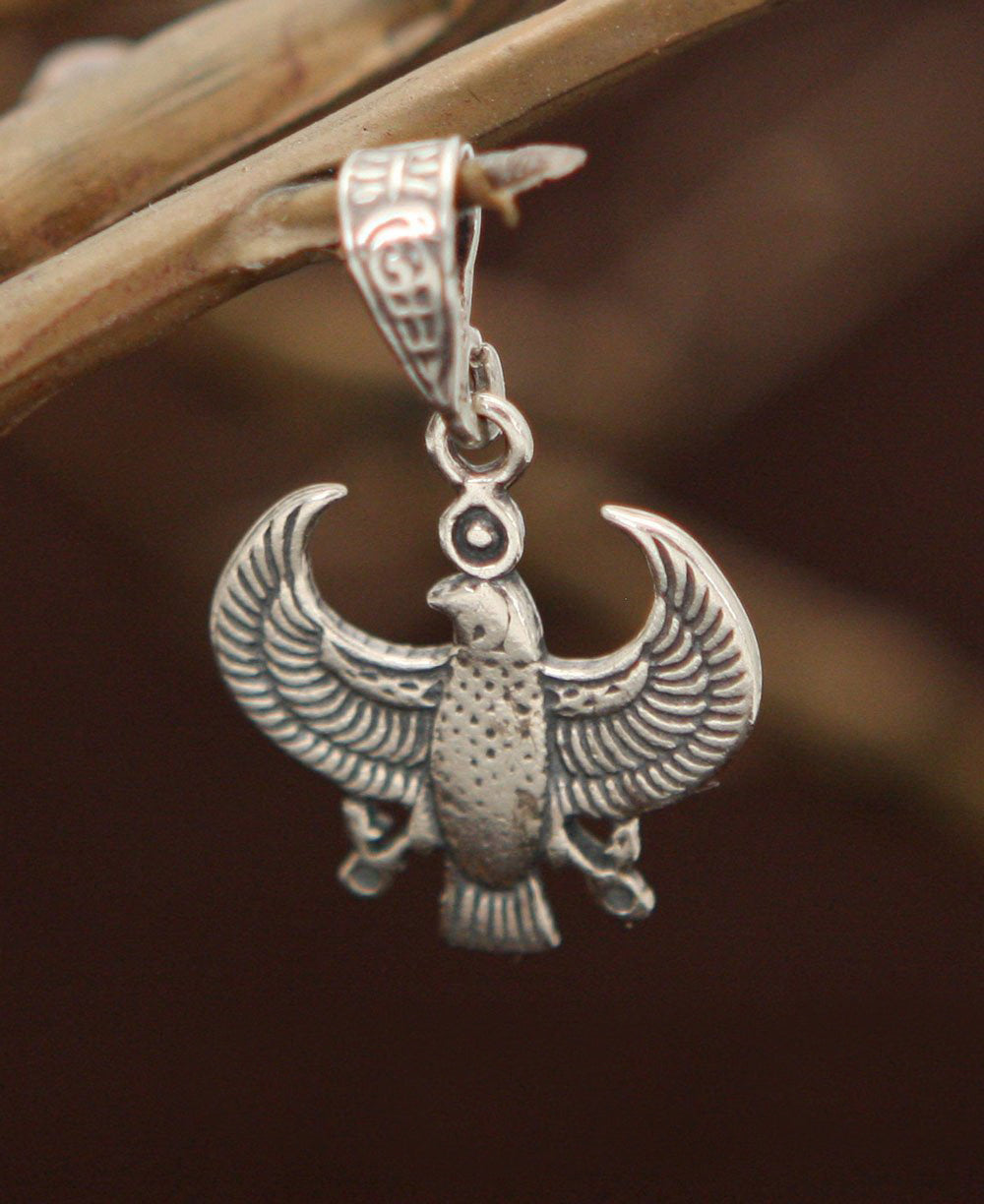 Horus Pendant, Sterling Silver