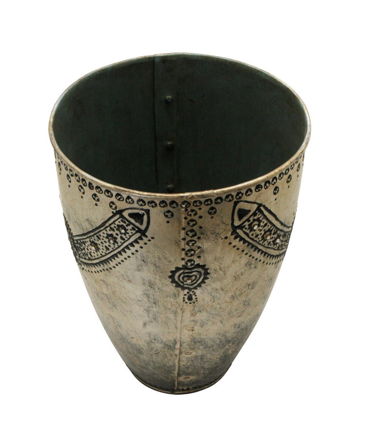Silver Metallic Vase