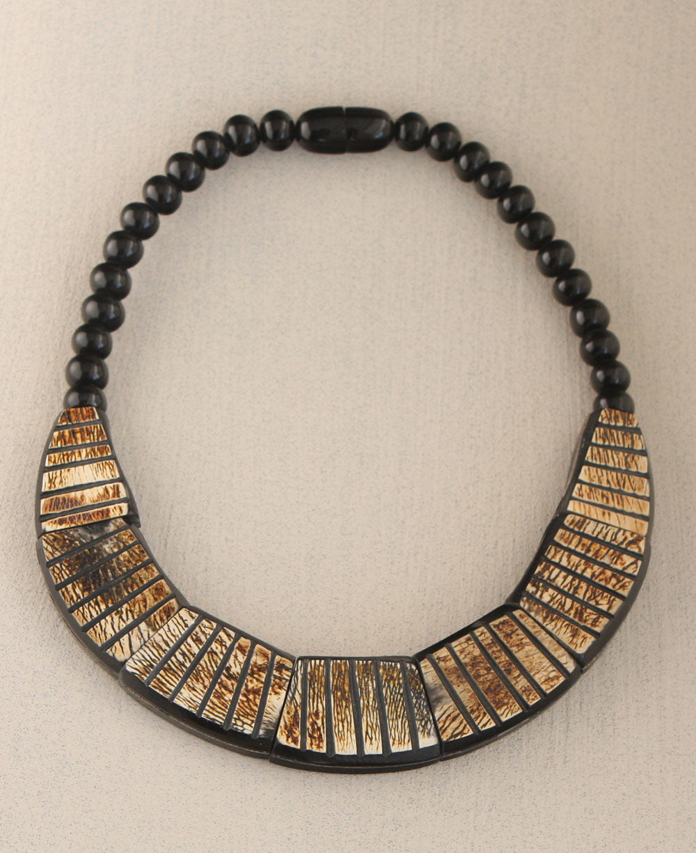 Etched Horn Necklace