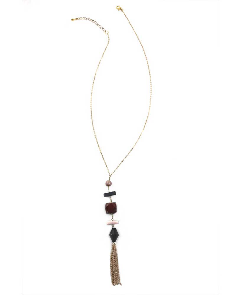 Fair Trade Modern Geometric Y Necklace, Ecuador 