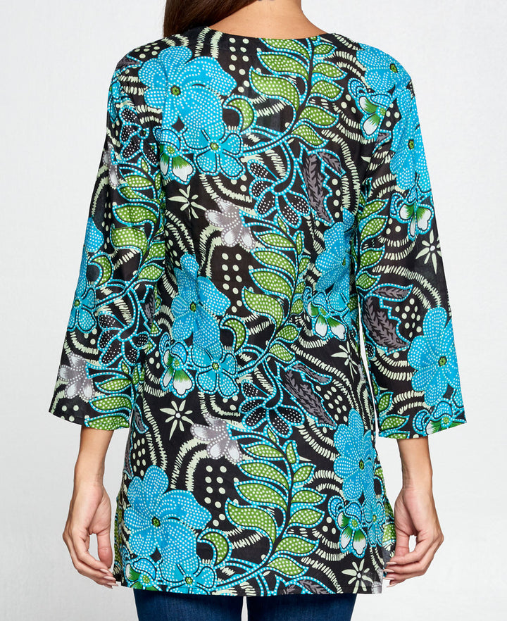 Floral Tunic Top back