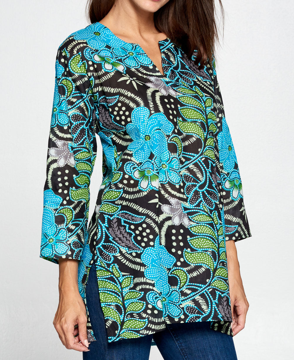 Floral Tunic Top side