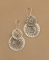 Hill Tribe Disk Earrings