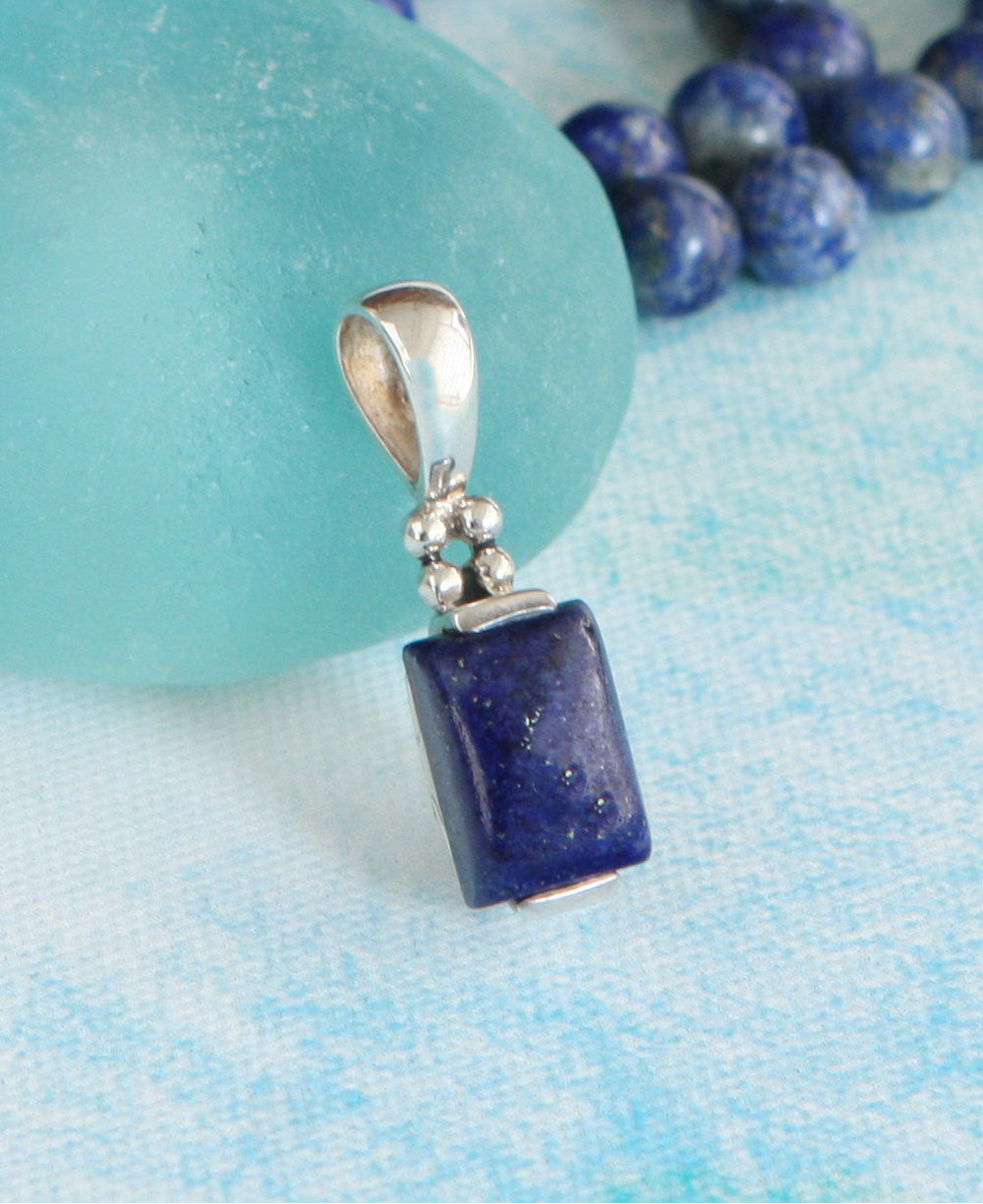 Lapis Lazuli Block Pendant