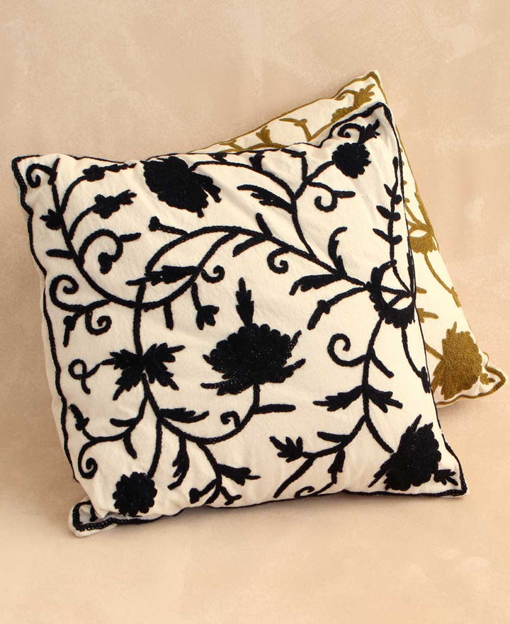 Embroidered Throw Pillow