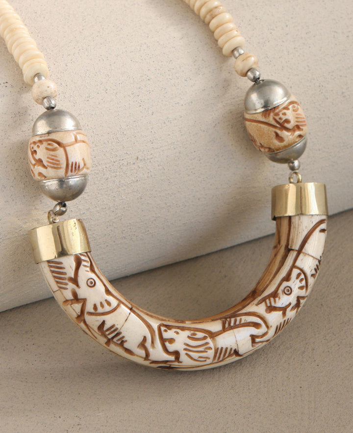Curved Bone Necklace