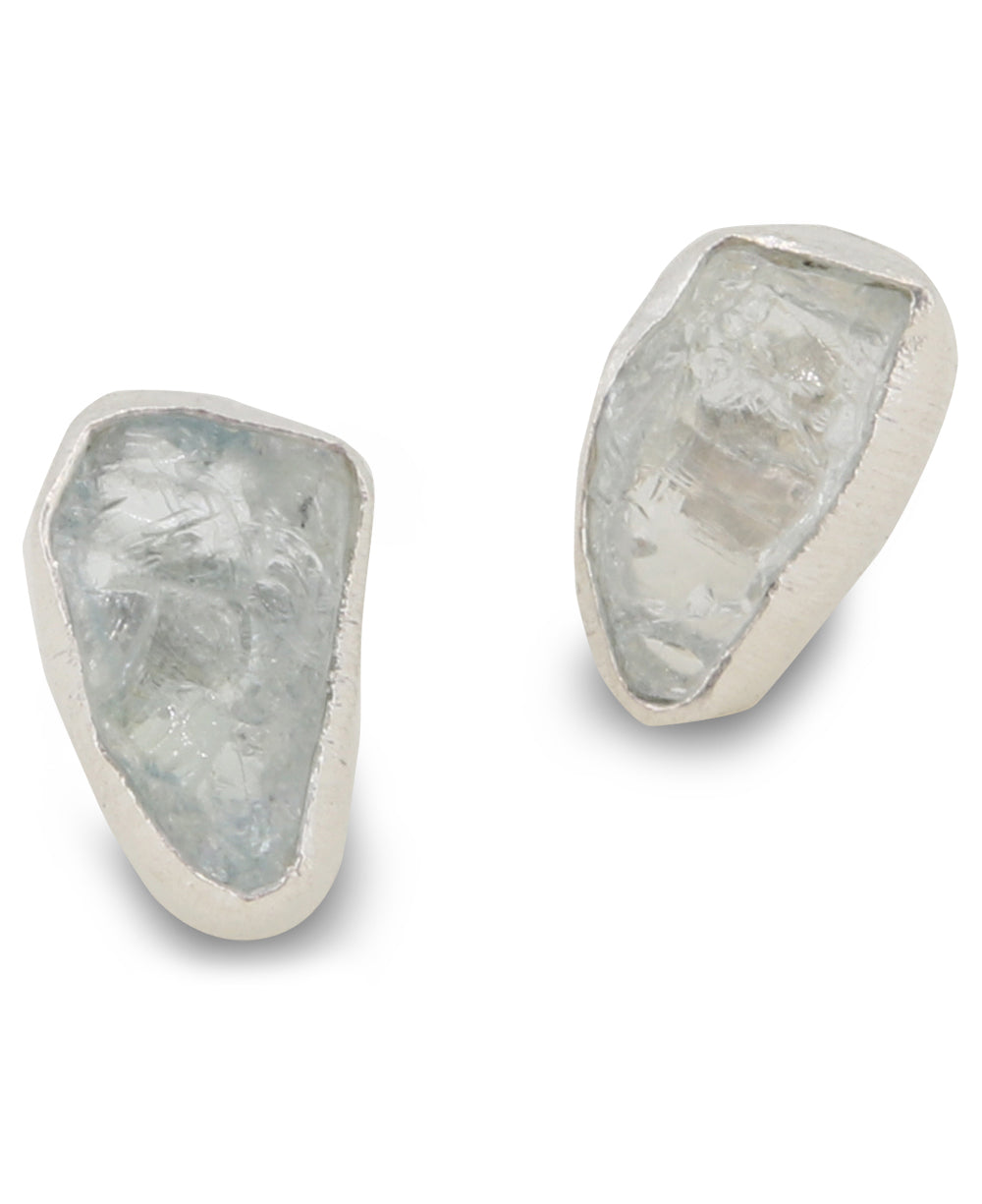 Aquamarine Stud Earrings