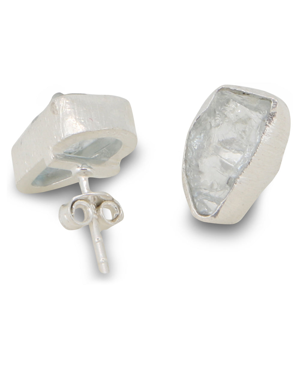 Aquamarine Stud Earrings