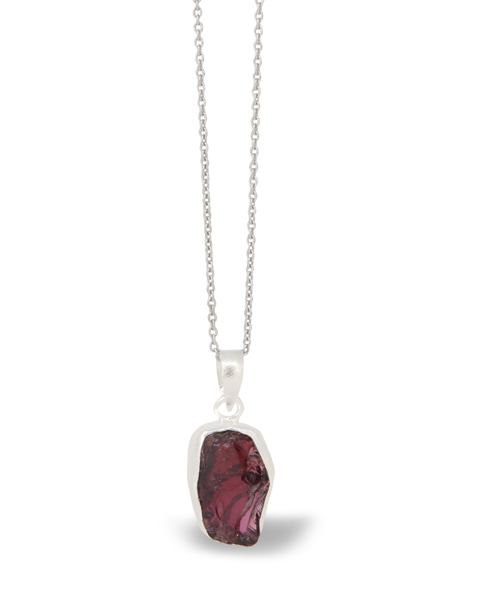 Garnet Crystal Necklace