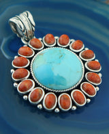 Turquoise Sunburst Pendant