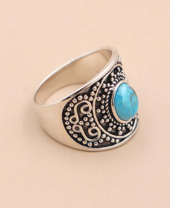 Beaded Silver Ring