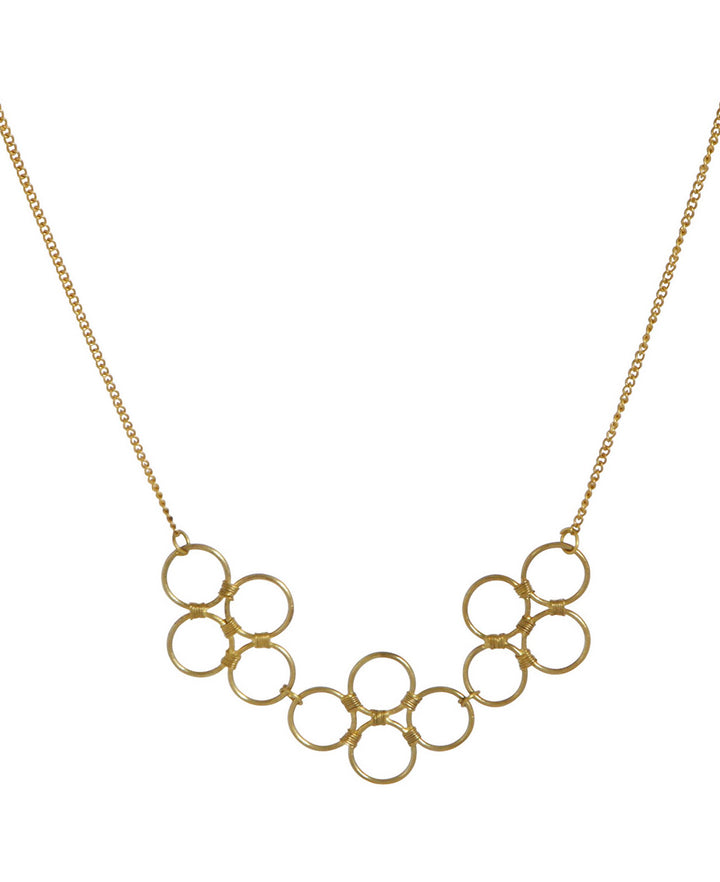 Circel Brass Necklace