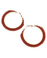 Beaded Hoop Earrings