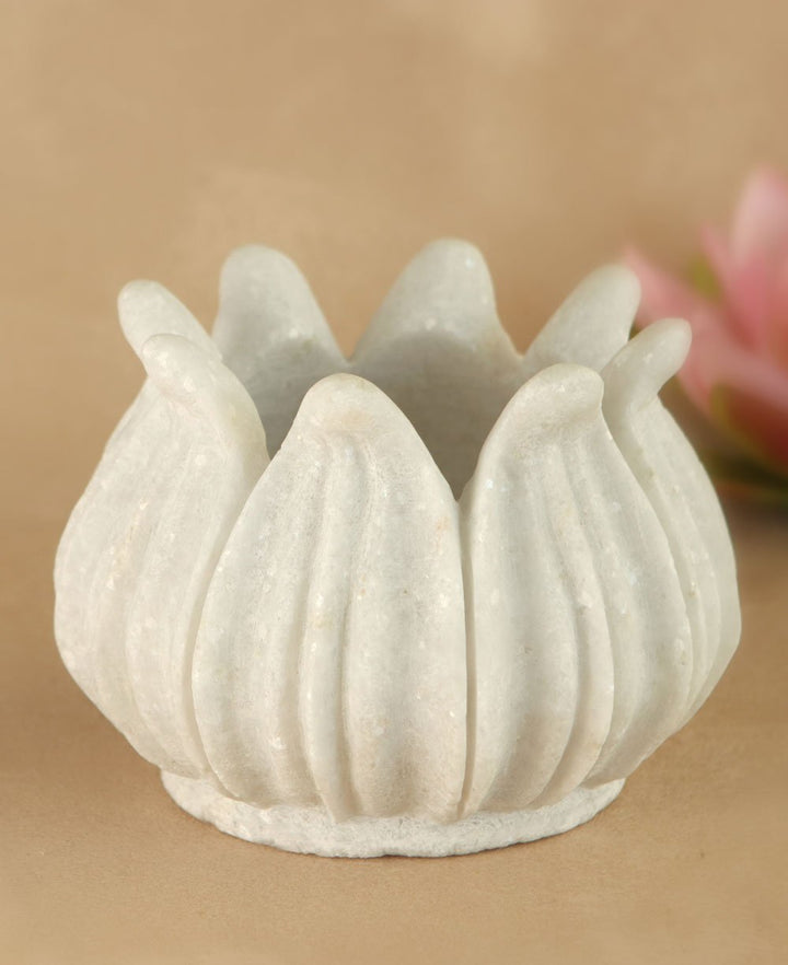 Marble Lotus Vase