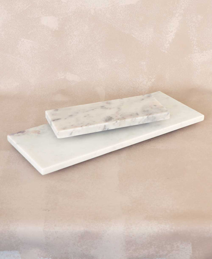 Marble Footed Serving Platter