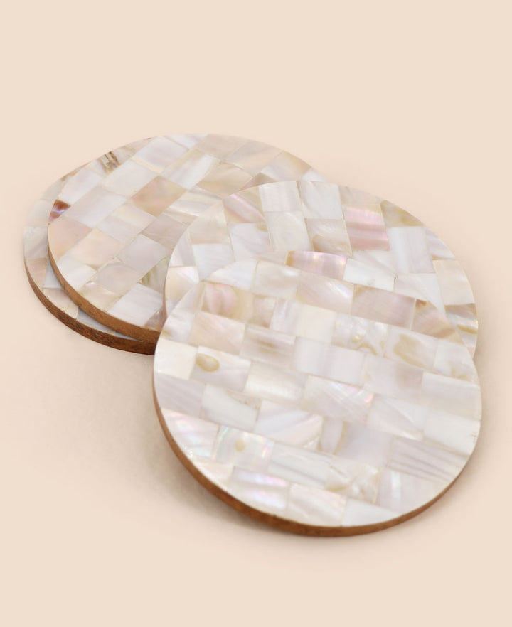 Mother of Pearl Coasters