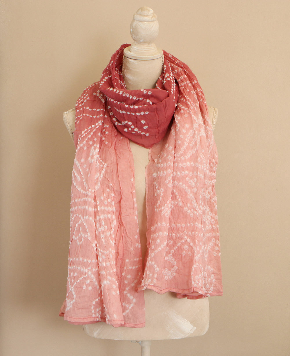 Ombre Bandhani Scarf