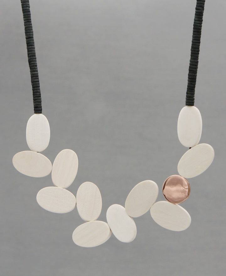 Rose Gold Bib Necklace