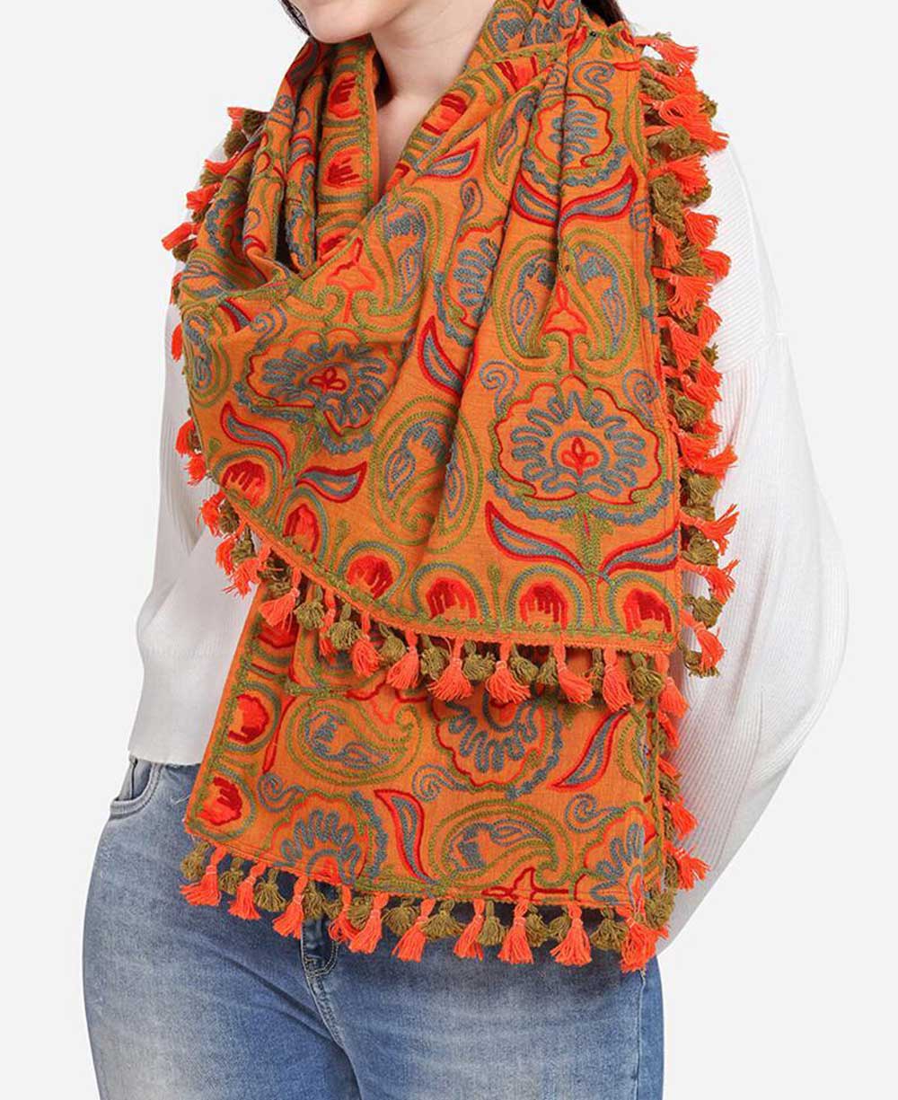 Orange shawl