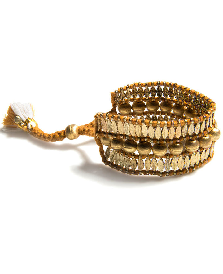Beaded Brass Bracelets