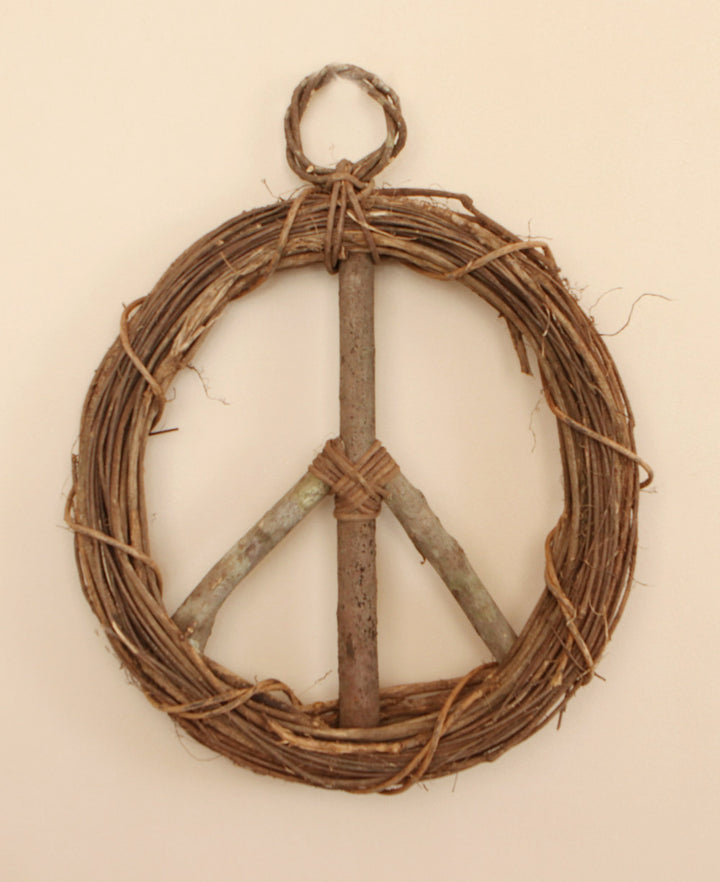 Peace Sign Wood Hanging