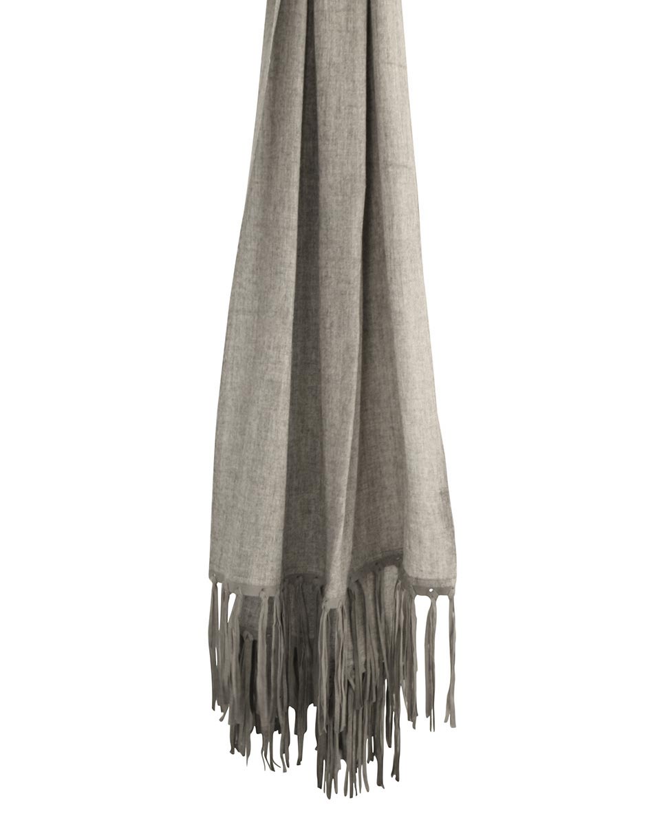 Hand Woven Leather Cashmere Scarf