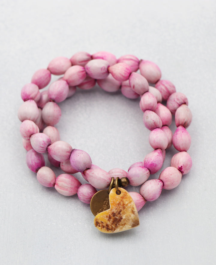 Blush Pink Seed Bracelet