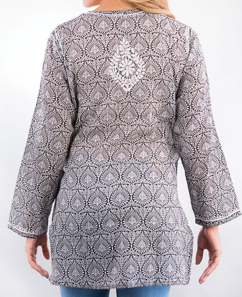 Black and White Indian Tunic