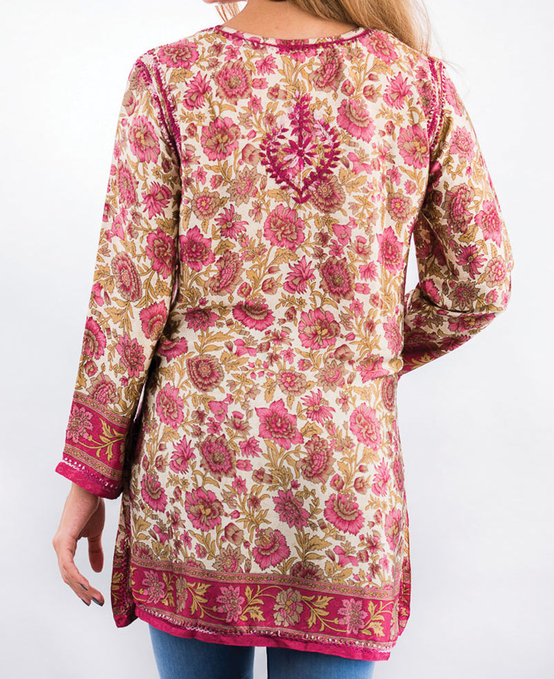 Embroidered Silk Tunic