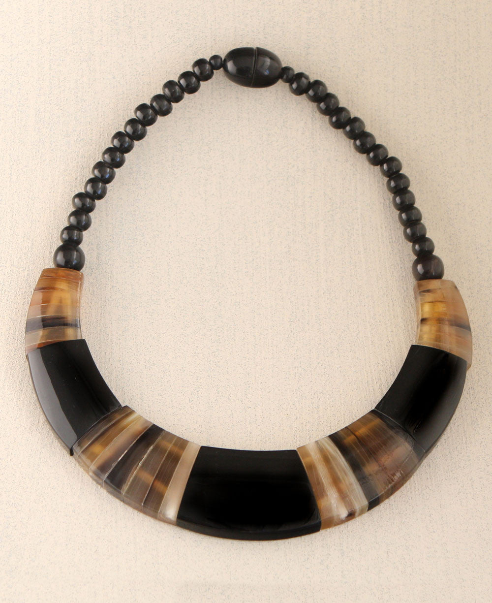 Striped Horn Necklace