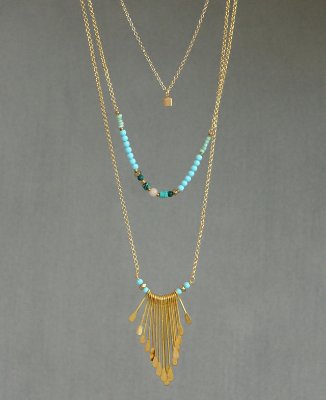Beaded Stacked Necklace