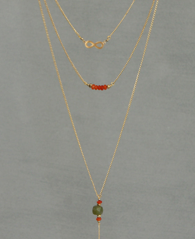 Gold-Plated Infinity Necklace