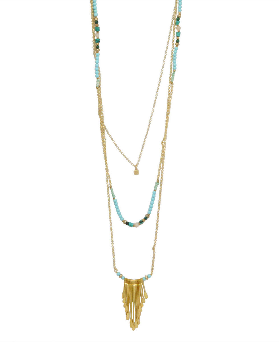 Beaded Stacked Necklace