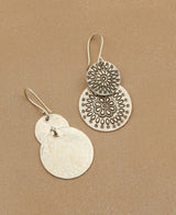 Hill Tribe Disk Earrings