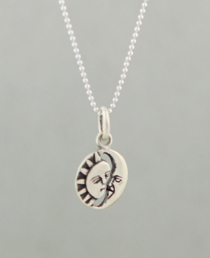 Sun and Moon Pendant Necklace