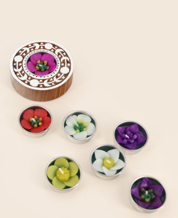 Floral Tea-lights Holder