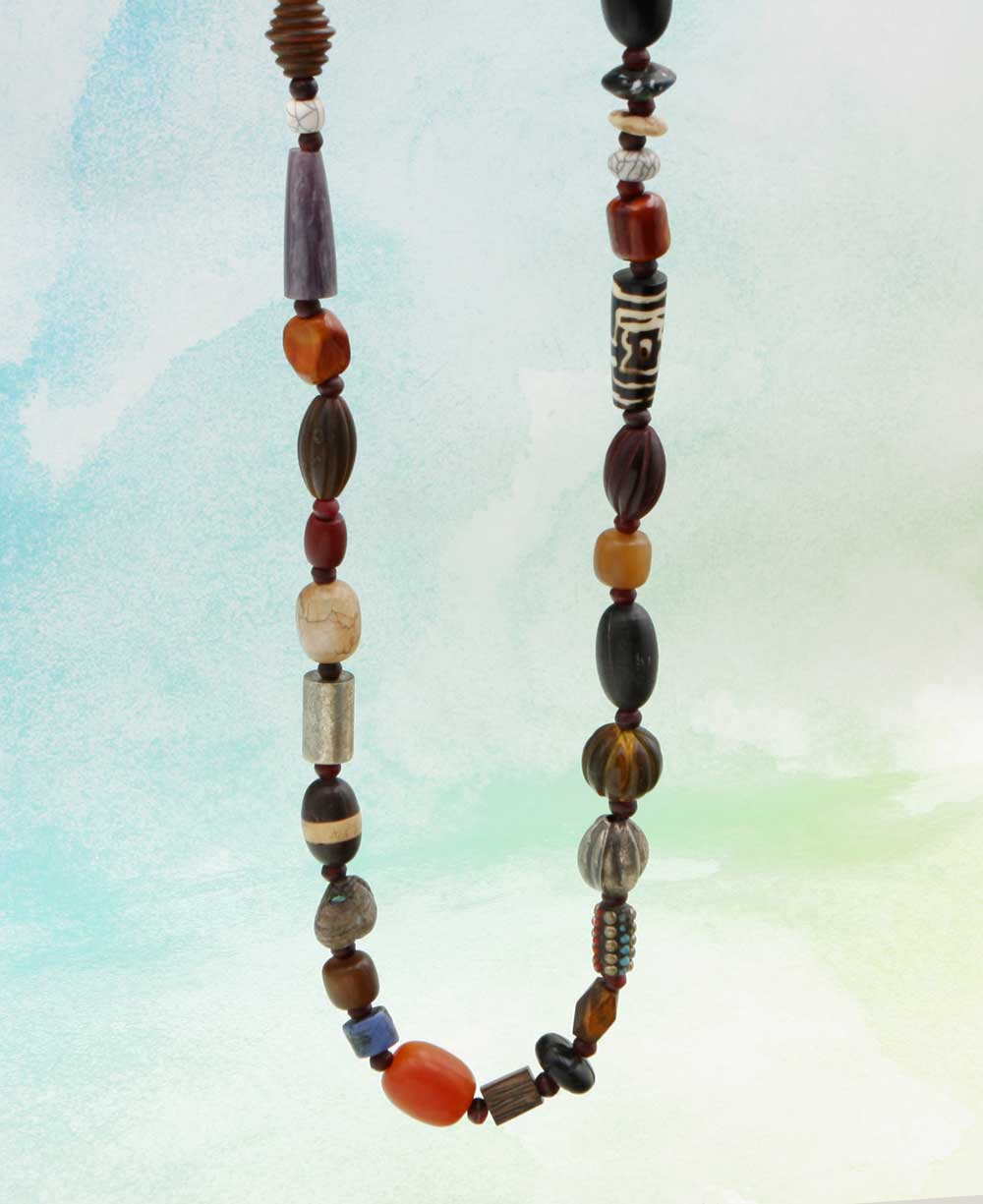 Tibetan Tribal Bead Necklace