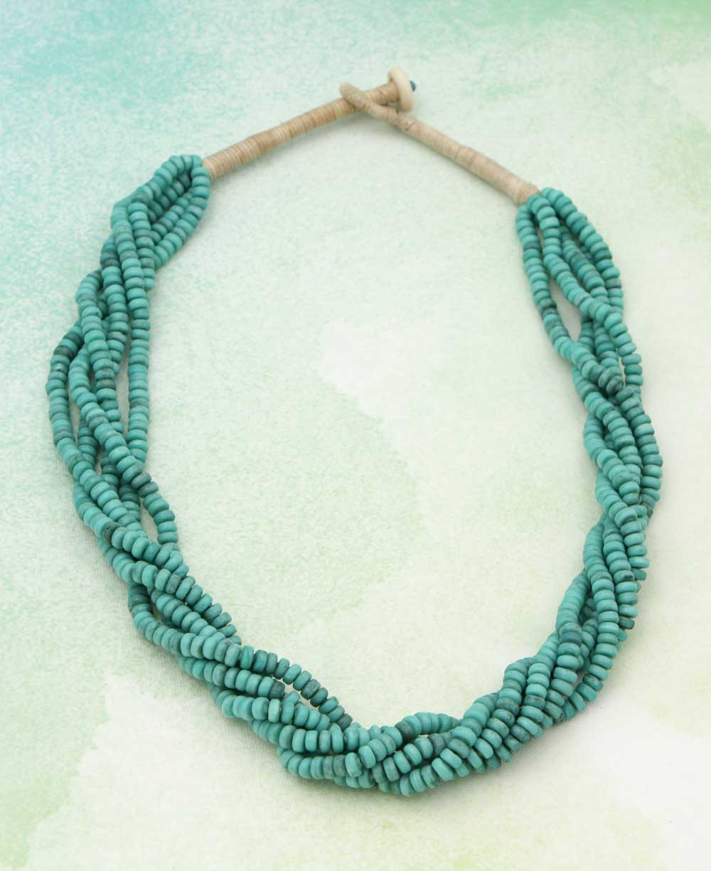 Turquoise Rope Necklace