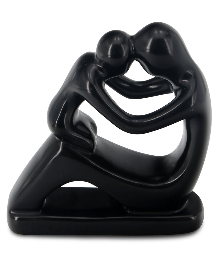 Mother and Baby Soapstone Statue