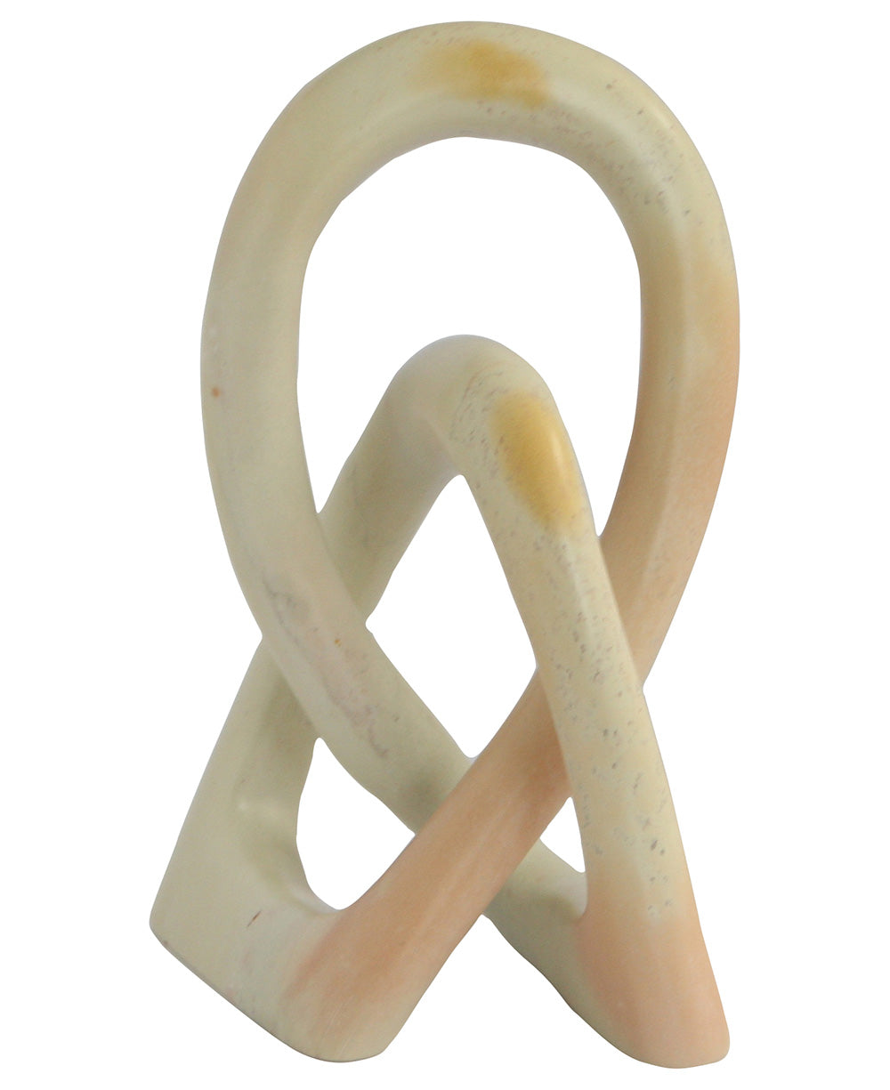 Kisii Eternity Knot Fair Trade Soapstone Statue, Kenya