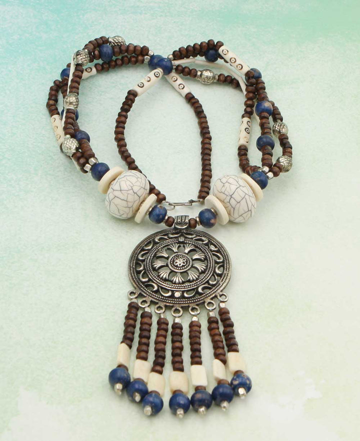 Tibetan Wheel Necklace