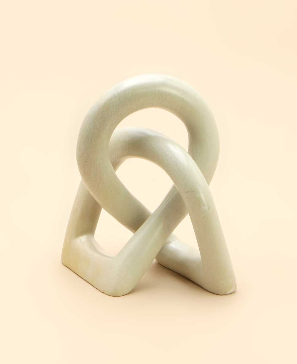 Small Kisii Eternity Love Knot Soapstone Statue, Kenya – Cultural
