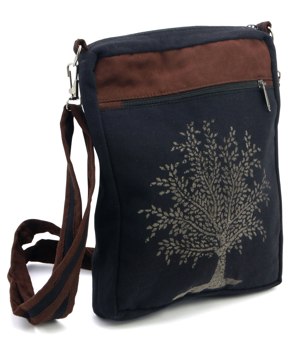 Tree of Life Crossbody Bag Blue | Cultural Elements