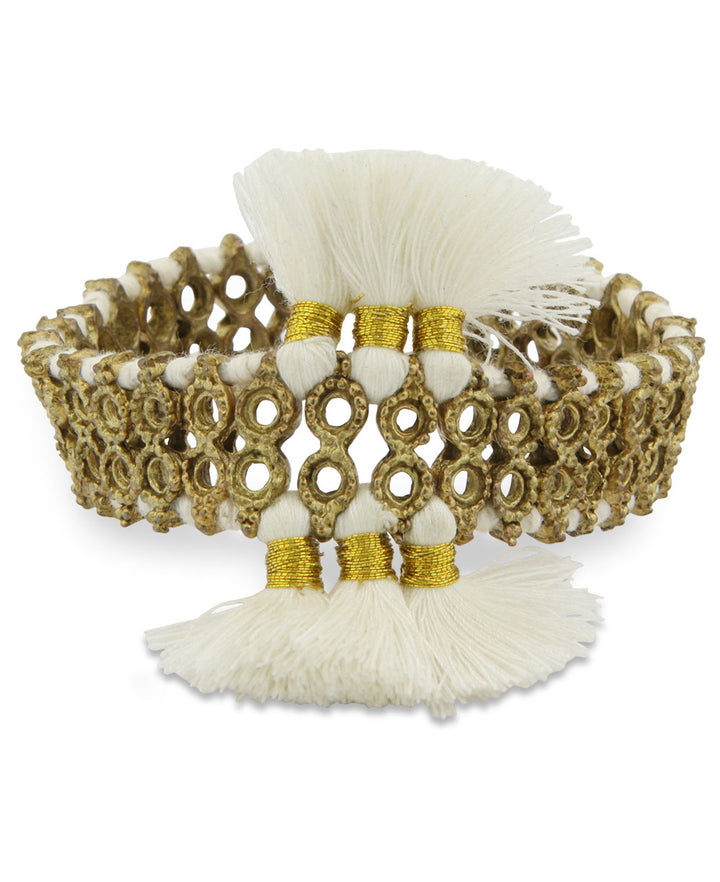 Tassel Trio Brass Bracelet